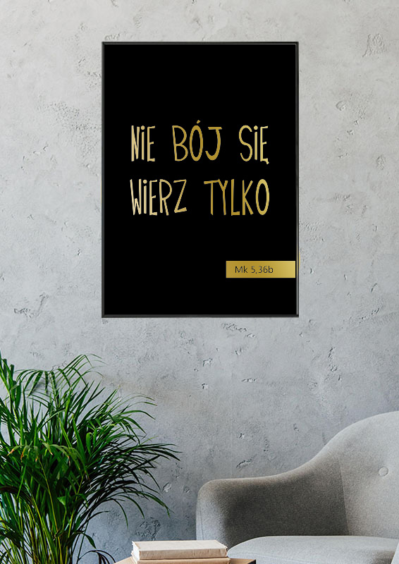 Plakat Nie bój się Plakat Nie bój się